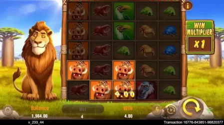 Safari Mystery slot screenshot 2