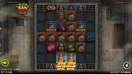 San Quentin Manhunt slot screenshot 2