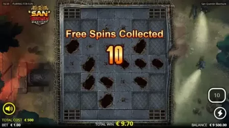 San Quentin Manhunt slot screenshot 4