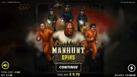 San Quentin Manhunt slot screenshot 3