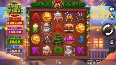 Santa Sphere: Hold The Spin slot screenshot 2