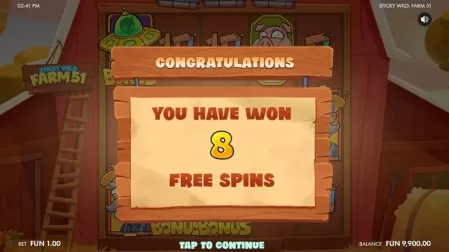 Sticky Wild: Farm 51 slot screenshot 3