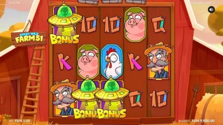 Sticky Wild: Farm 51 slot screenshot 2