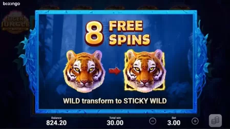 Tiger Jungle slot screenshot 3