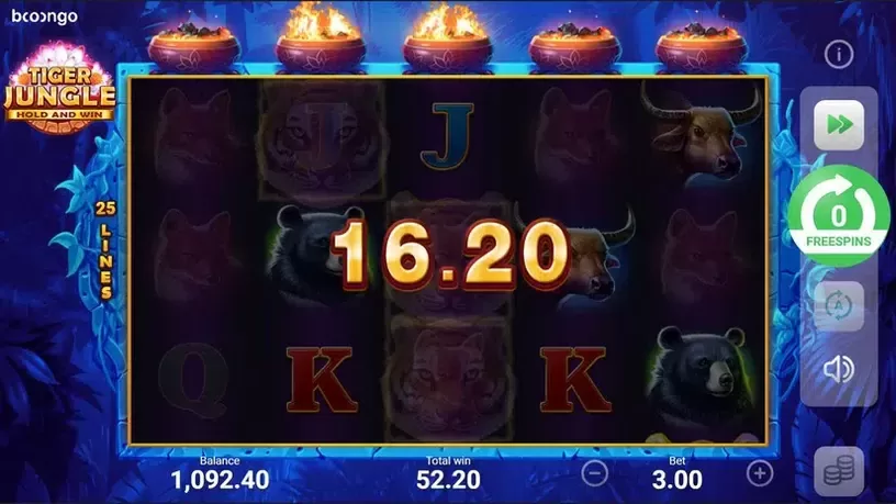 Tiger Jungle slot screenshot 4