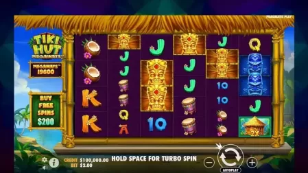 Tiki Hut Megaways slot screenshot 1
