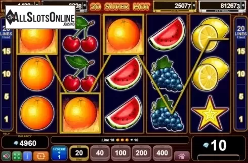 Win screen 1. 20 Super Hot Egypt Quest from EGT