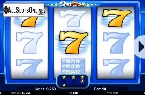 Win Screen. 9 Star Plus from KAJOT