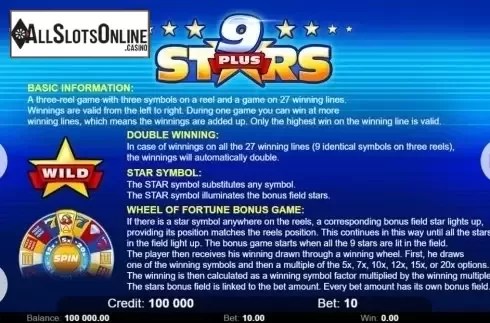 Features. 9 Star Plus from KAJOT