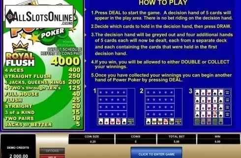 Game Screen. Aces & Faces MH (Microgaming) from Microgaming
