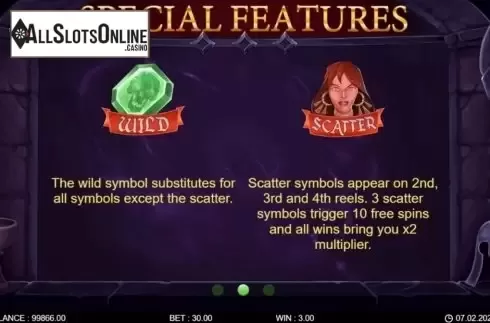 Feature screen. Adventure Saga from 7mojos