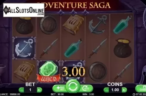 Win screen 3. Adventure Saga from 7mojos