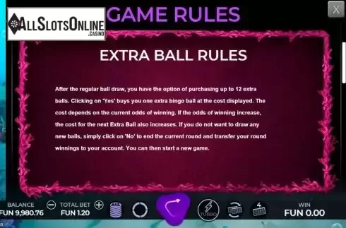 Game Rules screen 2