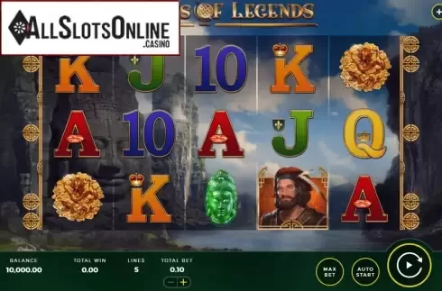 Reel Screen. Atlas of Legends from Bally Wulff