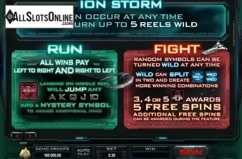 Screen3. Battlestar Galactica from Microgaming
