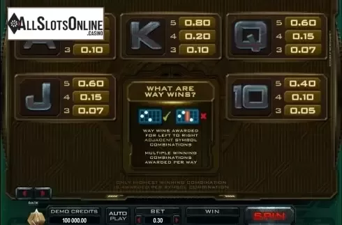Screen5. Battlestar Galactica from Microgaming
