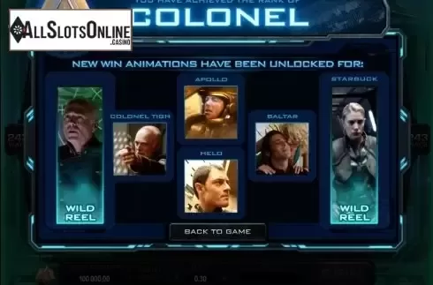 Screen8. Battlestar Galactica from Microgaming