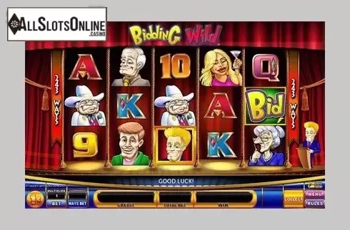 Reel Screen. Bidding Wild from Lightning Box