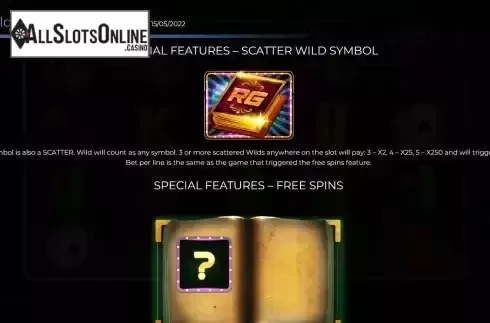 Scatter Wild symbol screen