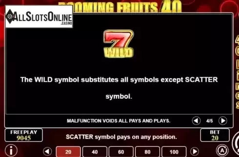 Game Rules screen