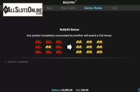Game rules. Bully4U from Realistic