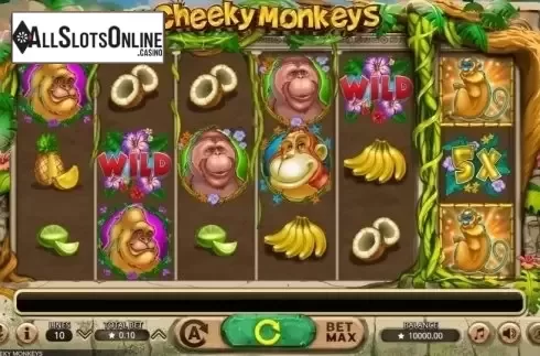 Reel Screen. Cheeky Monkeys from Booming Games
