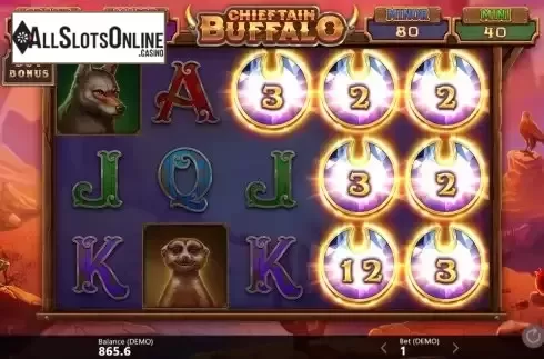Bonus Game screen