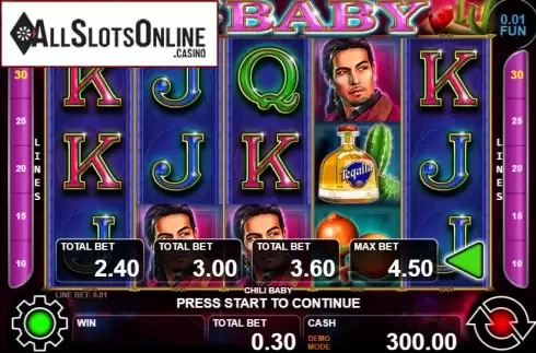 Reel screen. Chili Baby from Casino Technology
