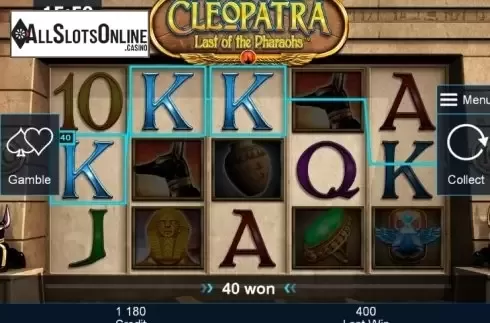 Win. Cleopatra Last of the Pharaohs from Greentube