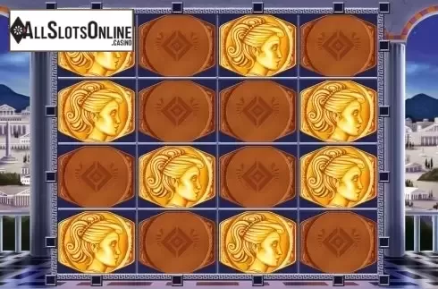 Reel screen. Coin of Gods HD from Merkur