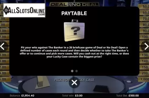 Game Screen 1. Deal or No Deal International from Endemol Games