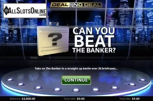 Start Screen. Deal or No Deal International from Endemol Games
