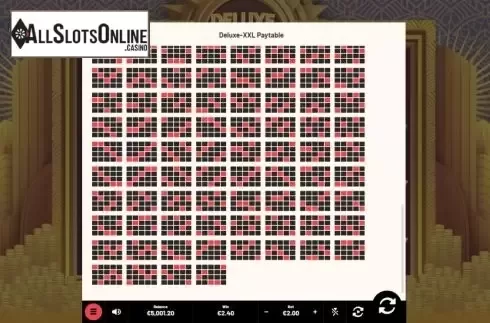 Paylines screen 2. Deluxe Riches XXL from Mighty Finger