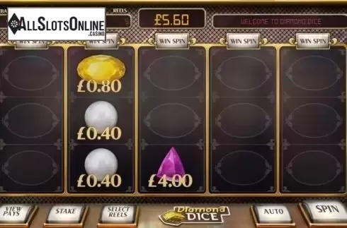 Screen5. Diamond Dice from Cayetano Gaming