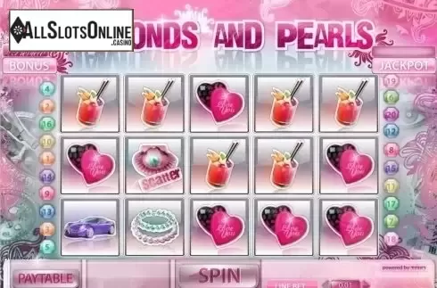 Reel Screen. Diamonds and Pearls from XIN Gaming