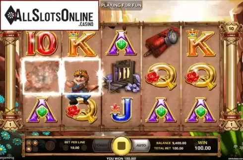 Win Screen. Dynamite Reels from EAgaming