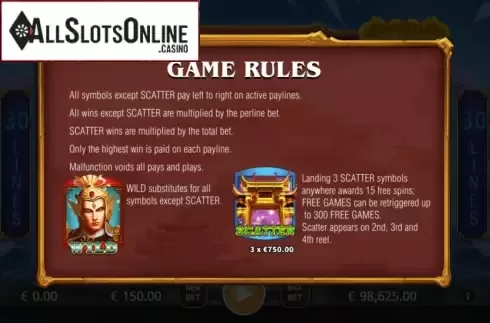 Rules. Erlang Shen from KA Gaming