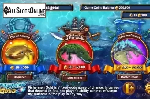 Start Screen. Fishermen Gold from SimplePlay