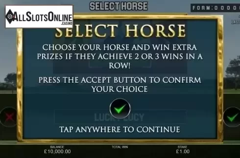 Start Screen 1. Furlong Fortunes Sprint from Inspired Gaming