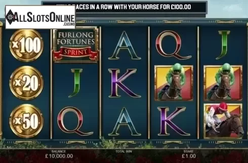 Reel Screen. Furlong Fortunes Sprint from Inspired Gaming