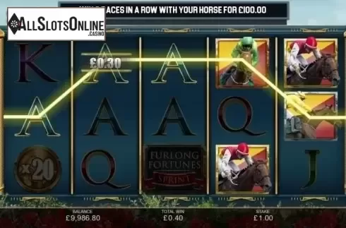 Win Screen 1. Furlong Fortunes Sprint from Inspired Gaming