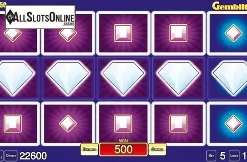 Win screen. Gemblitz HD from Merkur