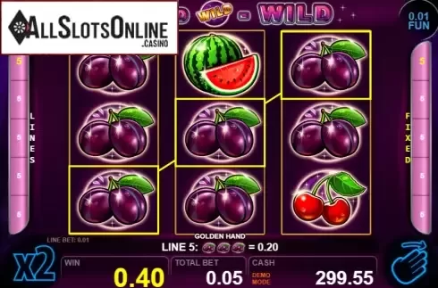 Win screen 3. Golden Hand from Casino Technology