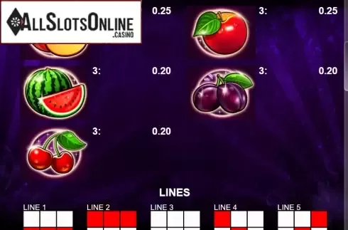 Paytable 2. Golden Hand from Casino Technology