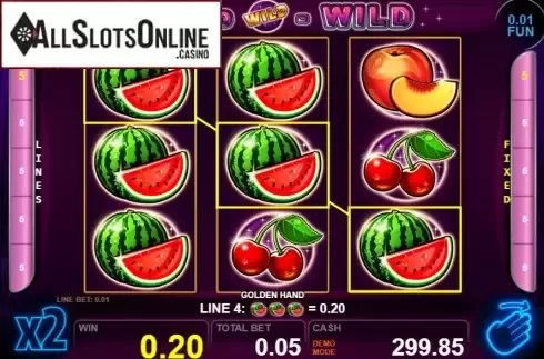 Win screen 1. Golden Hand from Casino Technology