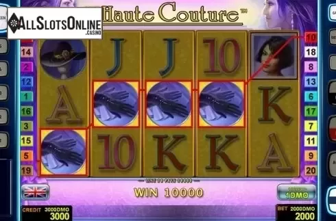 Game workflow . Haute Couture Deluxe from Novomatic