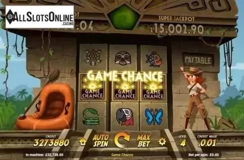 Game Chance win screen. Heidi Hunt from Magnet Gaming