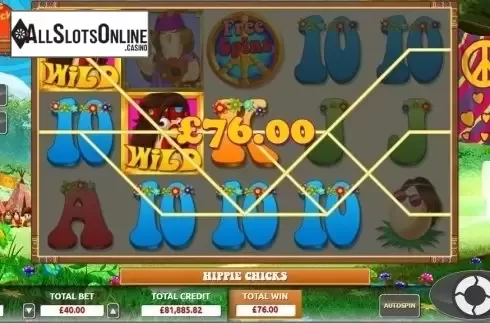 Win Screen . Hippie Chicks from The Games Company