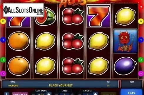 Screen 1. Hot 5 Deluxe from Zeus Play