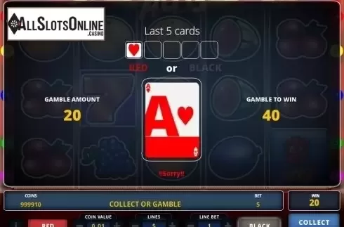 Screen 3. Hot 5 Deluxe from Zeus Play